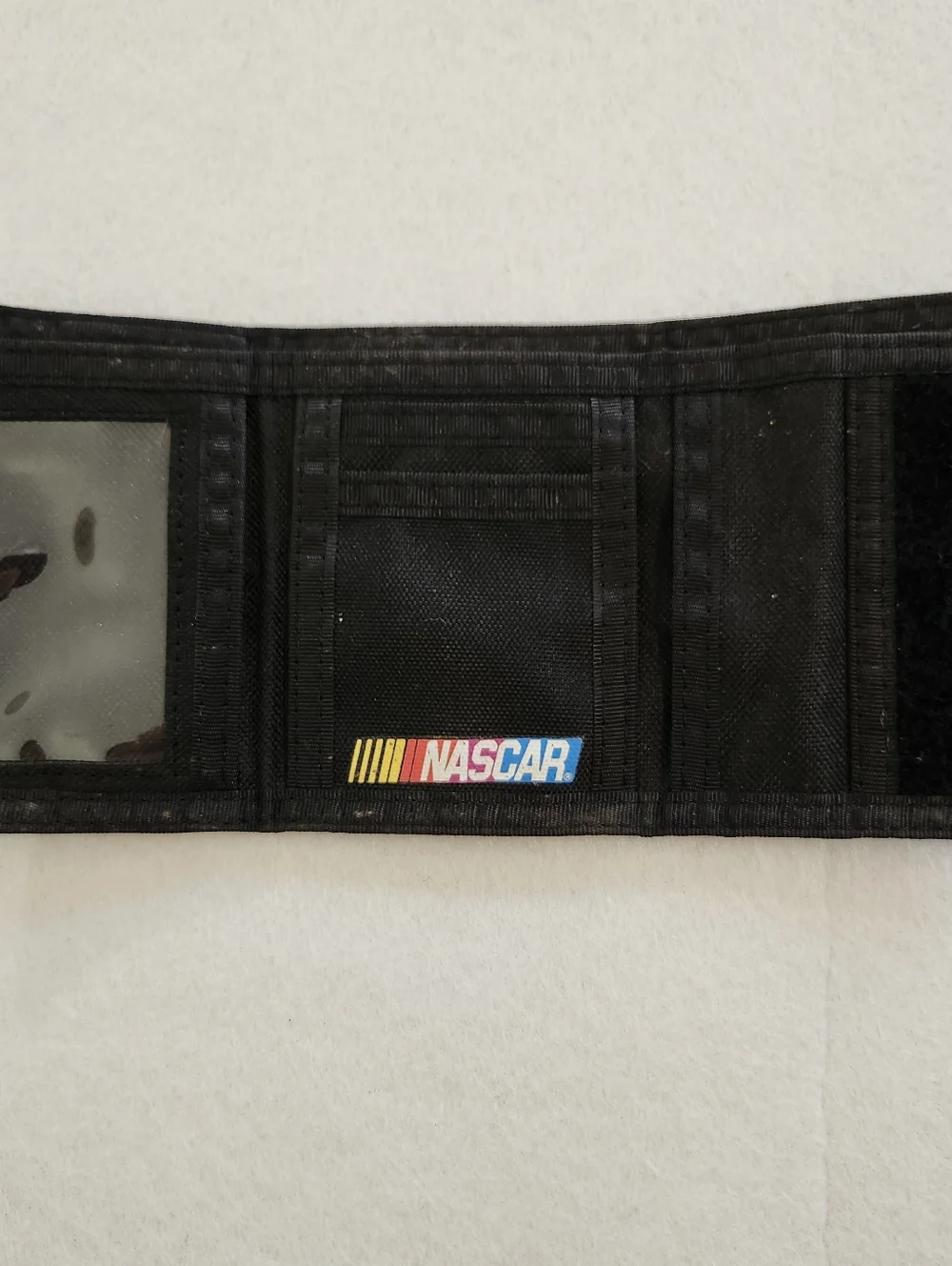 Nascar Black Trifold Wallet with Multicolor Logo 88 Dale Earnhardt Jr